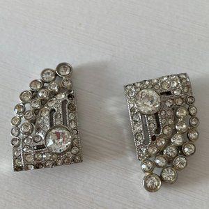 Antique Rhinestone Shoe Clips